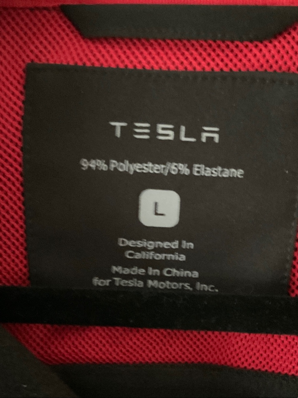 Tesla Black Softshell Jacket with Red Trim - Picture 2 of 3